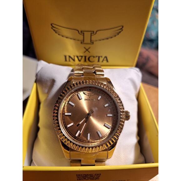 Invicta Specialty All Gold Tone Watch 45mm 69004 Gender Neutral - Picture 1 of 3